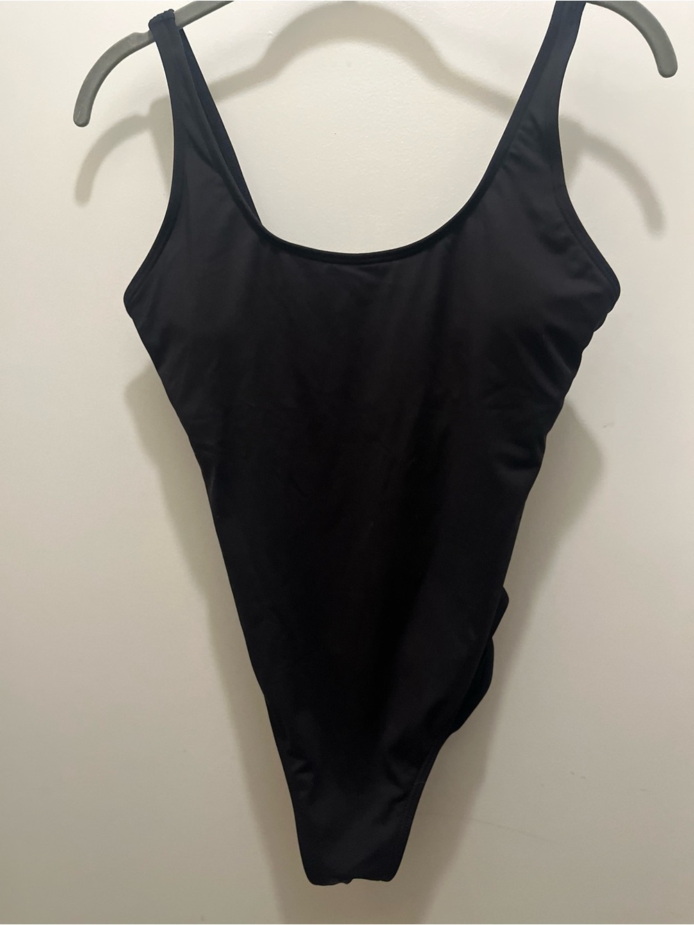 NWT Tempt Me Black One-Piece Swimsuit - Scoop Neck